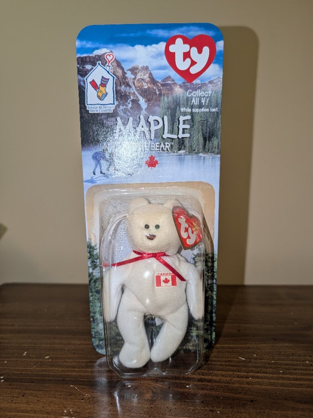 Ty Teenie Beanie Baby Maple the Bear McDonalds